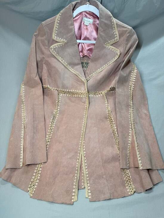 Charlotte Russe Jackets & Blazers - Boho/western/Y2k Women's Suede Leather Jacket Size Medium
